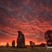 Red Sky Over the Stones