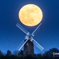 The Moon and Wilton Windmill