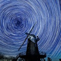 Star Trails at Wilton Windmill